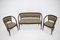 Secession Sofa & Sessel von Gustav Siegel für JJKohn, 1980, 3er Set 2