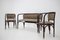 Secession Sofa and Armchairs by Gustav Siegel for J.J.Kohn, 1980, Set of 3 3