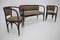 Secession Sofa and Armchairs by Gustav Siegel for J.J.Kohn, 1980, Set of 3, Image 4