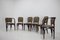 Secession Dining Chairs and Armchairs by Gustav Siegel for J.J.Kohn, 1980, Set of 6 3