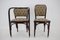 Secession Dining Chairs and Armchairs by Gustav Siegel for J.J.Kohn, 1980, Set of 6 4