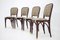 Secession Dining Chairs by Gustav Siegel for J.J.Kohn, 1980, Set of 4 2