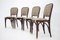 Secession Dining Chairs by Gustav Siegel for J.J.Kohn, 1980, Set of 4, Image 2