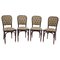 Secession Dining Chairs by Gustav Siegel for J.J.Kohn, 1980, Set of 4 1