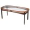 Mid-Century Italian Rosewood & Glass Dining Table, 1950s 1