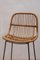 Italian Bar Stools in Bamboo and Rattan with Metal Legs, 1968, Set of 2, Image 2