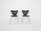 Model 3107 Dining Chairs by Arne Jacobsen for Fritz Hansen, 1955, Set of 2 1