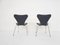 Sedie da pranzo nr. 3107 di Arne Jacobsen per Fritz Hansen, 1955, set di 2, Immagine 4