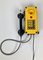 Industry Wall Mount Telephones in Bright Yellow from Tesla, 2004, Set of 2 2