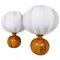 Mid-Century Modern Sculptural Table Lamps in Pine from Fagerhults, 1970, Set of 2, Image 1