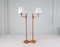 Scandinavian Modern Sculptural Floor Lamps in Pine by Yngve Ekström, 1970s, Set of 2 6
