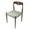 Grüne dänische Mid-Century Stühle im Moller Stil, 1960er, 8 . Set 2