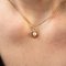 Ciondolo moderno a forma di cuore in oro giallo 18 carati con perla, Immagine 7