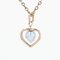 Modern 18 Karat Yellow Gold Heart Pendant with Pearl, Image 4