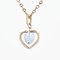 Modern 18 Karat Yellow Gold Heart Pendant with Pearl 8