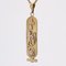 Modern 18 Karat Yellow and Rose Gold Egyptian Cartouche Pendant, Image 6