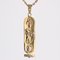 Modern 18 Karat Yellow and Rose Gold Egyptian Cartouche Pendant 4