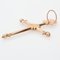 French 18 Karat Rose Gold Jeannette Cross, Image 2