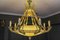 Großer Kronleuchter aus Alabaster & Bronze mit 16 Leuchten im Empire-Stil, 1920er 17