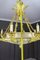 Large Empire Style Alabaster and Bronze 16-Light Chandelier, 1920s 18