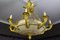 Large Empire Style Alabaster and Bronze 16-Light Chandelier, 1920s 2