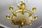 Large Empire Style Alabaster and Bronze 16-Light Chandelier, 1920s, Image 4