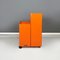 Italian Modern Drawing Roll Holder in Orange Metal Sheet by Neolt, 1980s 3