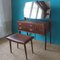 Danish Rosewood Dressing Table & Leather Stool, 1960s 1