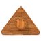 Perchero triangular de bambú y ratán al estilo de Vivai Del Sud, Italia, años 60, Imagen 1
