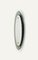 Mid-Century Oval Wall Mirror with White Smoked Glass Frame attributed to Cristal Arte, Italy, 1960s 12