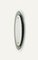 Mid-Century Oval Wall Mirror with White Smoked Glass Frame attributed to Cristal Arte, Italy, 1960s, Image 12