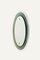 Mid-Century Oval Wall Mirror with White Smoked Glass Frame attributed to Cristal Arte, Italy, 1960s 10