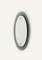 Mid-Century Oval Wall Mirror with White Smoked Glass Frame attributed to Cristal Arte, Italy, 1960s, Image 9