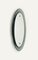 Mid-Century Oval Wall Mirror with White Smoked Glass Frame attributed to Cristal Arte, Italy, 1960s, Image 8