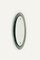 Specchio Mid-Century ovale con cornice in vetro fumé bianco attribuito a Cristal Arte, Italia, anni '60, Immagine 3