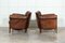 French Sprung Leather Club Armchairs, 1900, Set of 2 5