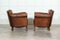 French Sprung Leather Club Armchairs, 1900, Set of 2 4