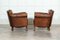 French Sprung Leather Club Armchairs, 1900, Set of 2, Image 4