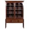 English Mahogany Arched Glazed Dresser Cabinet, 1910 1