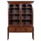 English Mahogany Arched Glazed Dresser Cabinet, 1910, Image 1