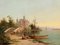 William Raymond Dommersen, Dutch Estuary Landscape, Oil on Canvas 1