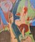 Domingo Criado, Grupo Simancas Composición, 1987, óleo sobre lienzo, enmarcado, Imagen 1