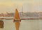 William Raymond Dommersen, Dutch Estuary Landscape, Oil on Canvas 3