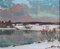 Alfejs Bromults, Winter Landscape, Oil on Cardboard 1
