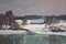 Alfejs Bromults, Winter Landscape, Oil on Cardboard, Image 6
