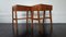 Tables de Chevet Mid-Century Scandinaves en Teck, Set de 2 5