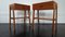 Tables de Chevet Mid-Century Scandinaves en Teck, Set de 2 1