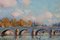 Jean Kevorkian, La Seine à Paris, óleo sobre lienzo, Imagen 7