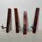 Early 20th Century Japanese Wooden Candleholders, Set of 4 14