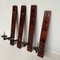 Early 20th Century Japanese Wooden Candleholders, Set of 4 1